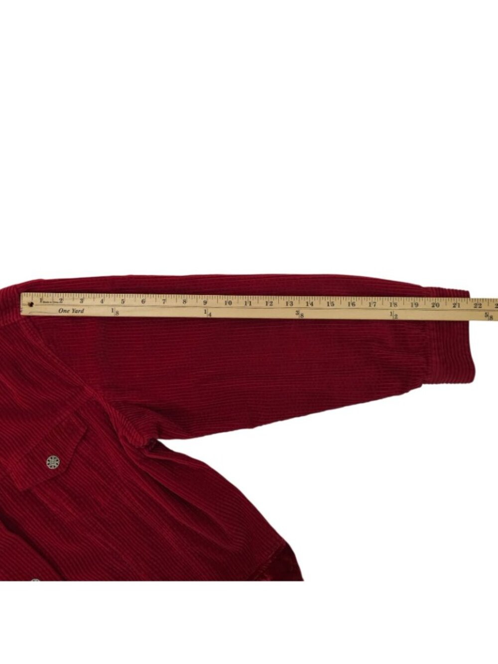 J. Jill Corduroy Jacket L Y2K Velvet Trim Vintage Whimsy Shacket Button Front - Picture 7 of 16
